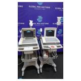 GE MAC 5500 HD Lot of 2 ECG Machines On Rolling St