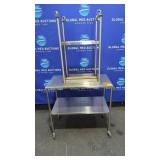 Stainless Steel Mobile Work Tables (2)