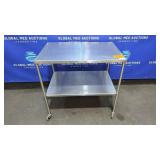 Stainless Steel Mobile Work Table - 36' x 24'