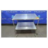 Stainless Steel Mobile Work Table - 36' x 24'