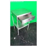 Stainless Steel Mobile Cart w/ 1 Drawer