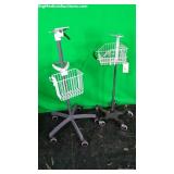 Lot of 2 Laptop Rolling Stands