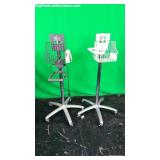 Lot of 2 Rolling Stands for Patient Monitors