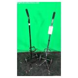 Drive 1302SV Lot of 2 Rolling Carts for Oxigen Tan