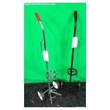 Lot of 2 Rolling Carts for Oxygen Tanks