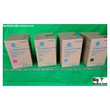 Konica Minolta Bizhub C35 Series Lot of 4 Toner Ca