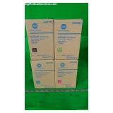 Konica Minolta Bizhub C35 Series Lot of 4 Toner Ca