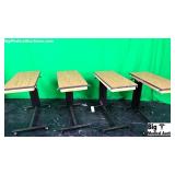 EH EO4123 Lot of 4 Over Bed Table 37x22x34 112 Lbs