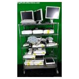 GE Lot of Various Models of 19'' Monitors (Rack no GE Lot of Various Models of 19'' Monitors (Rack no