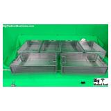 Aesculap JF254R Lot of 6 Stainles Steel Drain Tray Aesculap JF254R Lot of 6 Stainles Steel Drain Tray