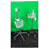 Lot of 2 Laptop Rolling Stands Lot of 2 Laptop Rolling Stands