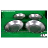 Lot of 4 Stainless Steel Bowls