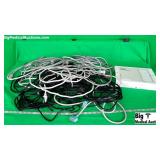 Lot of Mixed Power Cables & Monitor Connections