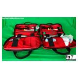 L.A Rescue Lot of 2 EMS Laryngeal Kits w/ Blades,