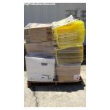 Pallet of Various Biohazard Waste Bins Pallet of Various Biohazard Waste Bins