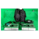 Lot of 2 Resmed CPAP and Humidifiers in Carrying C Lot of 2 Resmed CPAP and Humidifiers in Carrying C