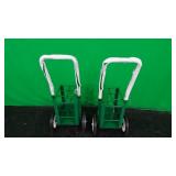 Lot of (2) 6-Cylinder Oxygen Tank Carts Lot of (2) 6-Cylinder Oxygen Tank Carts