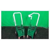 Lot of (2) 6-Cylinder Oxygen Tank Carts