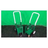 Lot of (2) 6-Cylinder Oxygen Tank Carts Lot of (2) 6-Cylinder Oxygen Tank Carts