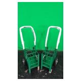 Lot of (2) 6-Cylinder Oxygen Tank Carts Lot of (2) 6-Cylinder Oxygen Tank Carts