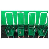 Lot of 4 Rolling Carts w/ 6 Oxygen Tank Capacity