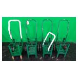 Mada Inc. 2022 Lot of 4 Rolling Oxigen Carts w/ 6 Mada Inc. 2022 Lot of 4 Rolling Oxigen Carts w/ 6