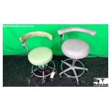 Galaxy Stool Co 2 Medical Exam Stools w/ Arm Rest-