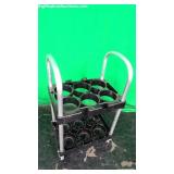Lot of Rolling Cart for 6 Oxygen Tanks Lot of Rolling Cart for 6 Oxygen Tanks