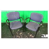 Lot of 2 Waiting Room Chairs