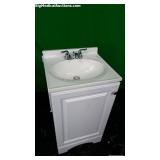 Home Products LLC White Porcelain Sink w/ Cabinet Home Products LLC White Porcelain Sink w/ Cabinet