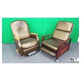 Hill-Rom P370 Lot of 2 Straight Leg Recliner Chair