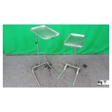 Lot of 2 Mayo Stand with Tray.