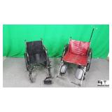 Invacare, Bantex  Lot of 2 Wheelchairs.