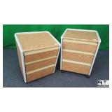 Hill-Rom P2303BROK Lot of 2 Vista Bedside Cabinets