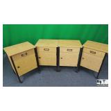 Lot of 4 Bedside Cabinets.