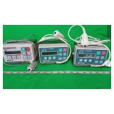 Baxter APII, Ipump Lot of 3 Infusion Pumps with Re