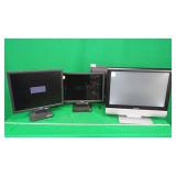 Acer, Dell, Trutech Lot of 4 Flatscreen Monitors Acer, Dell, Trutech Lot of 4 Flatscreen Monitors