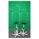 Patient Pal Lot of 2. 8 hook IV poles. Patient Pal Lot of 2. 8 hook IV poles.