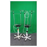 Patient Pal Lot of 2. 8 hook IV poles. Patient Pal Lot of 2. 8 hook IV poles.