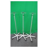Lot of 3. 4 Hook IV Poles Lot of 3. 4 Hook IV Poles