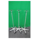 Lot of 3. 4 Hook IV Poles