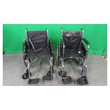 Lot of 2 Adult Wheelchairs Lot of 2 Adult Wheelchairs