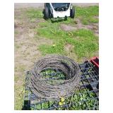Roll of Barb Wire Coiled