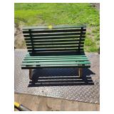 Green Wooden Miniature Bench