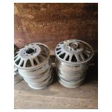6xBID Four Metal Car Rims