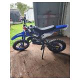 Blue Mini Dirt Bike with Engine