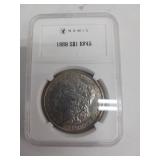 1889 Morgan Silver Dollar EF45