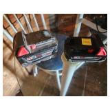 2xBID Milwaukee M18 XC Batteries