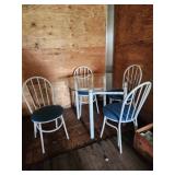 Glass Top Table With 4 Chairs