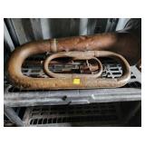 copper Tuba with Patina Finish